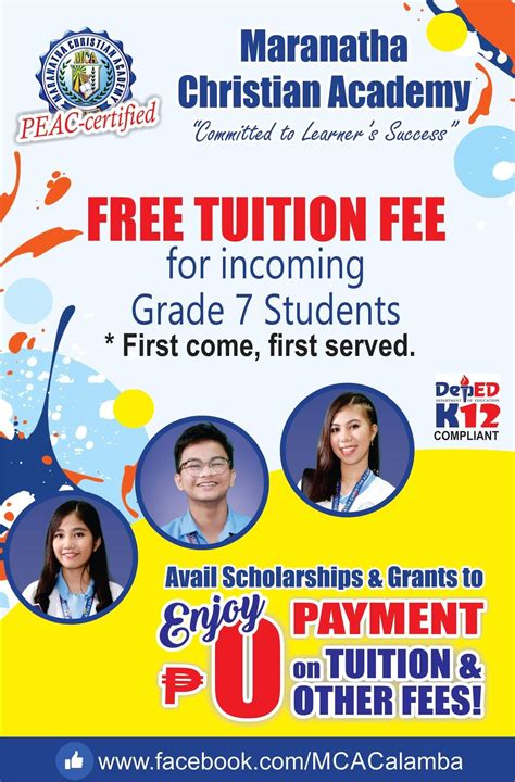 maranatha christian academy manila|Tuition And Fees .